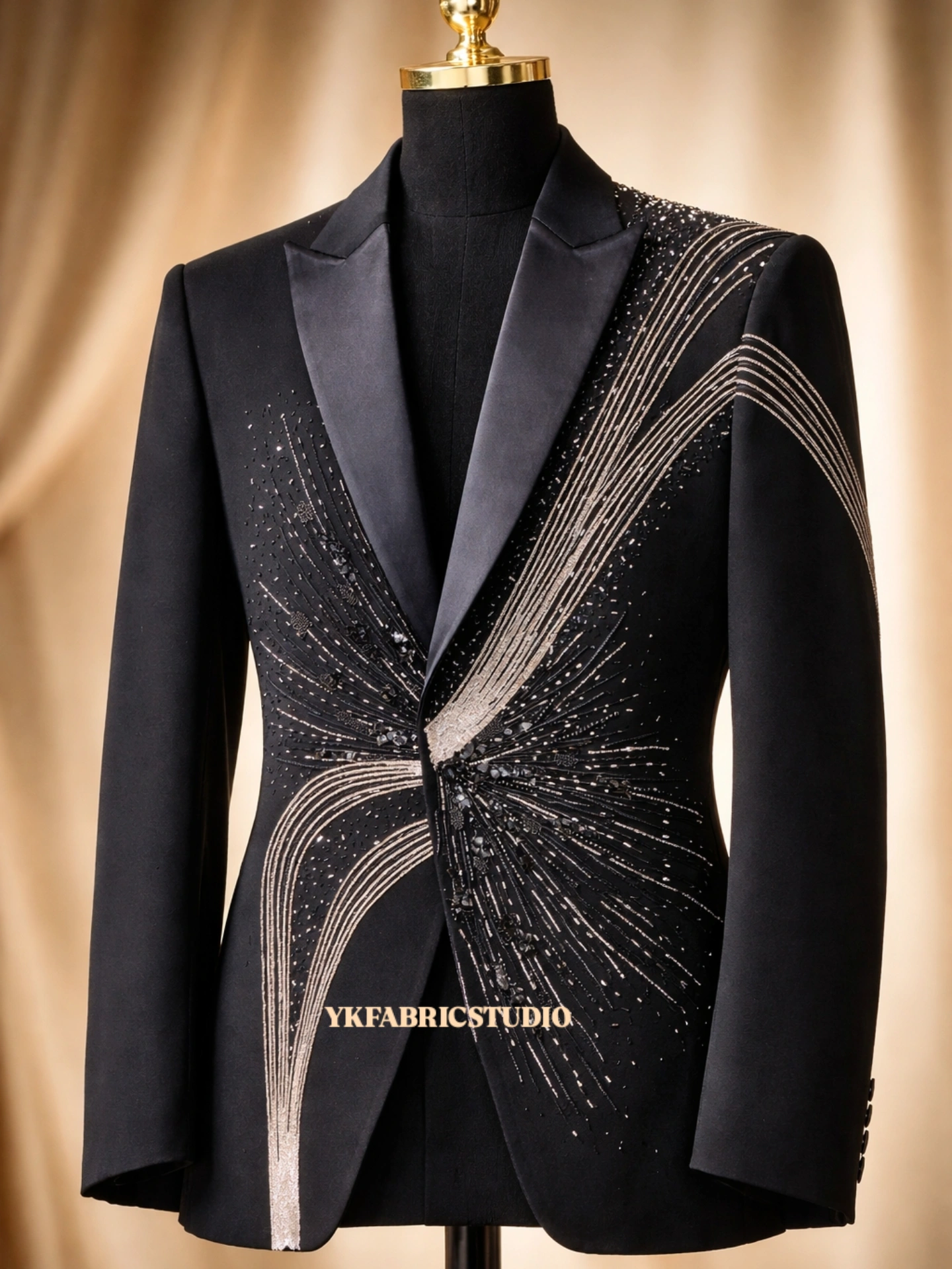 Noir Starburst Crystal Tuxedo