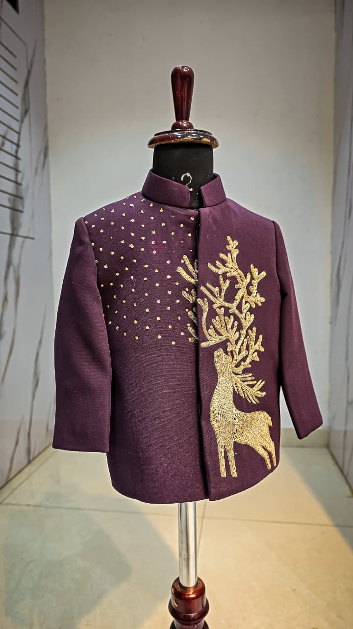 Wine Stag Bandhgala