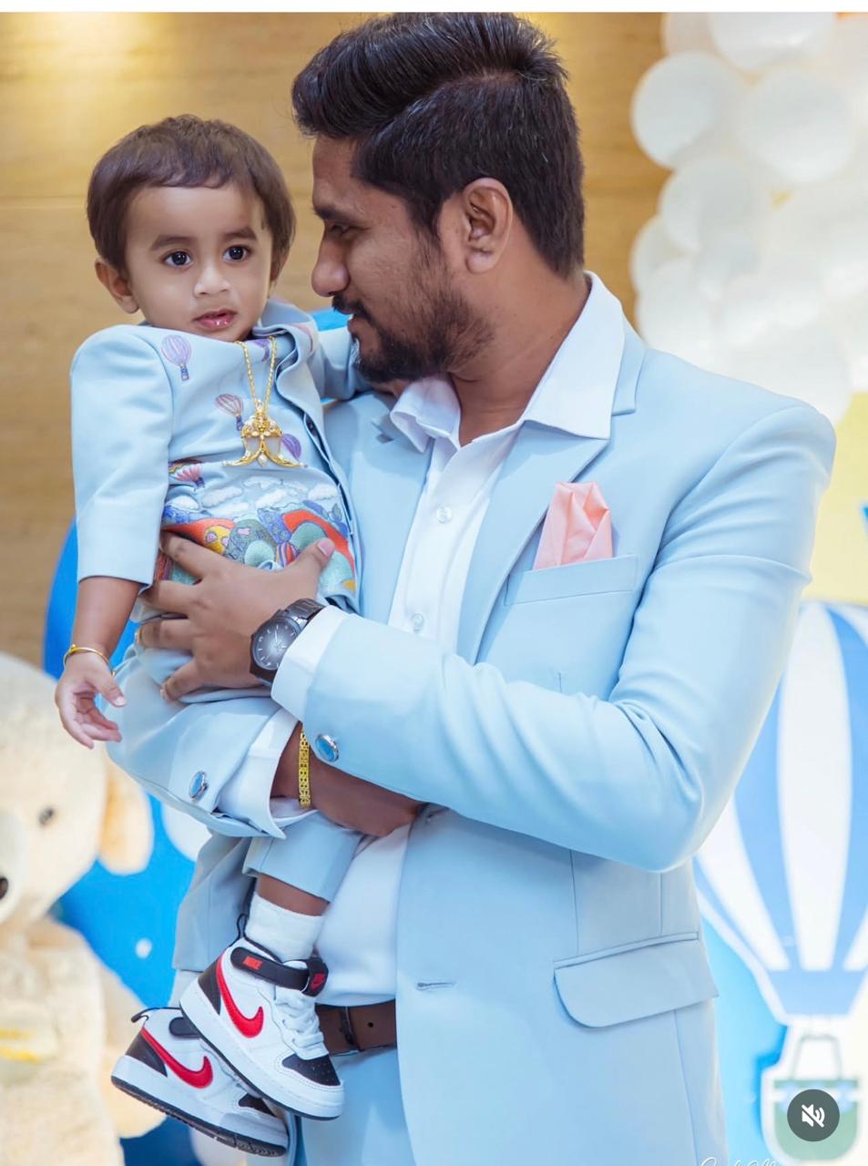 Powder Blue Father & Son Suit Set