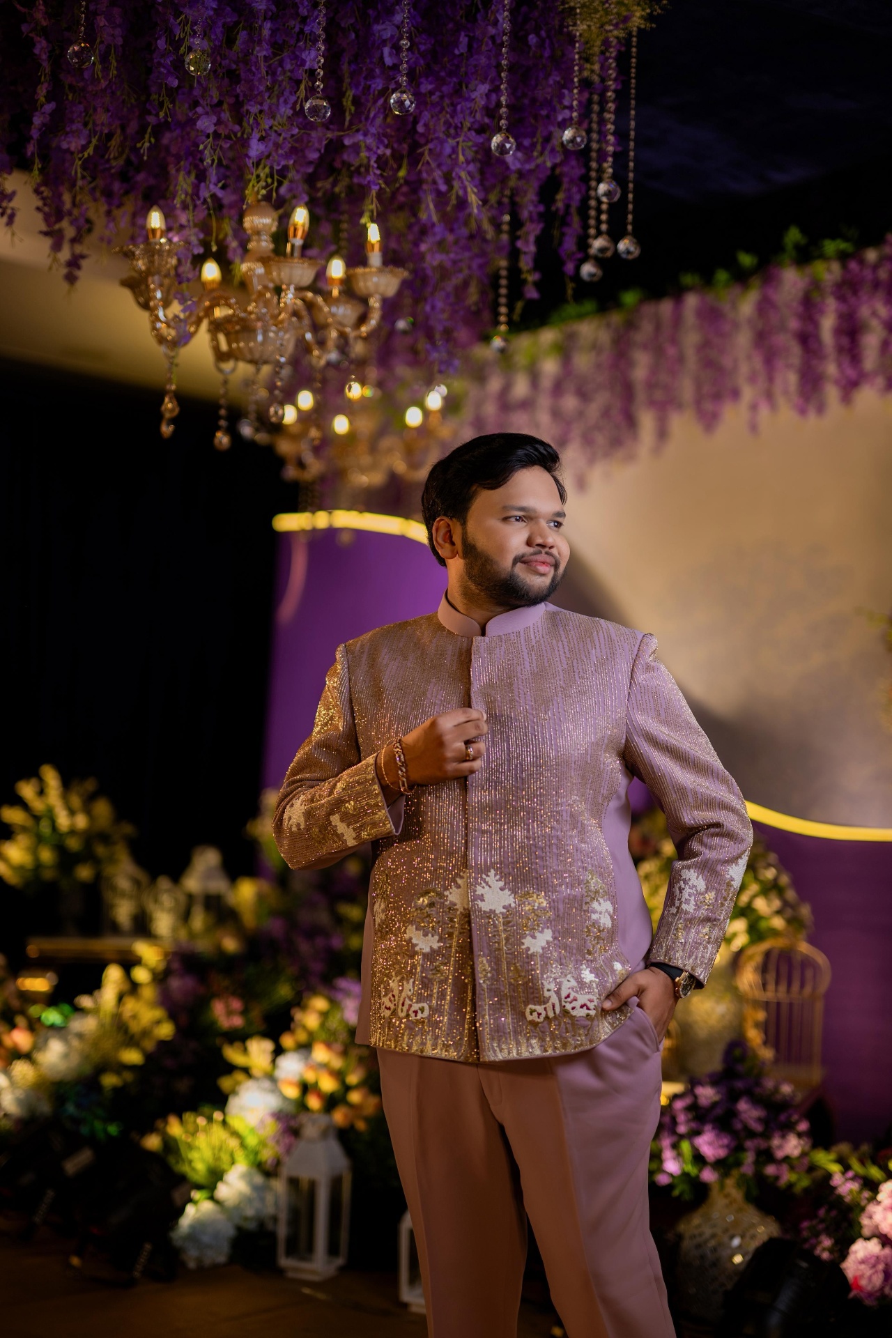 Rose Gold Shimmer Jodhpuri
