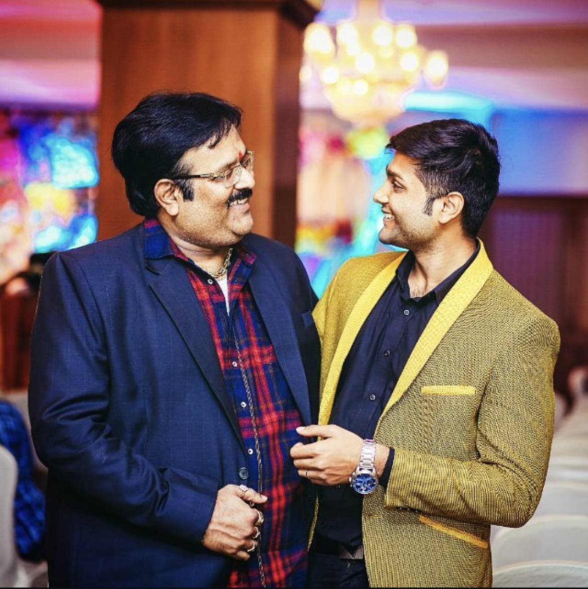 Krishna Garu and his son Yashwanth — founders of YK Fabric Studio